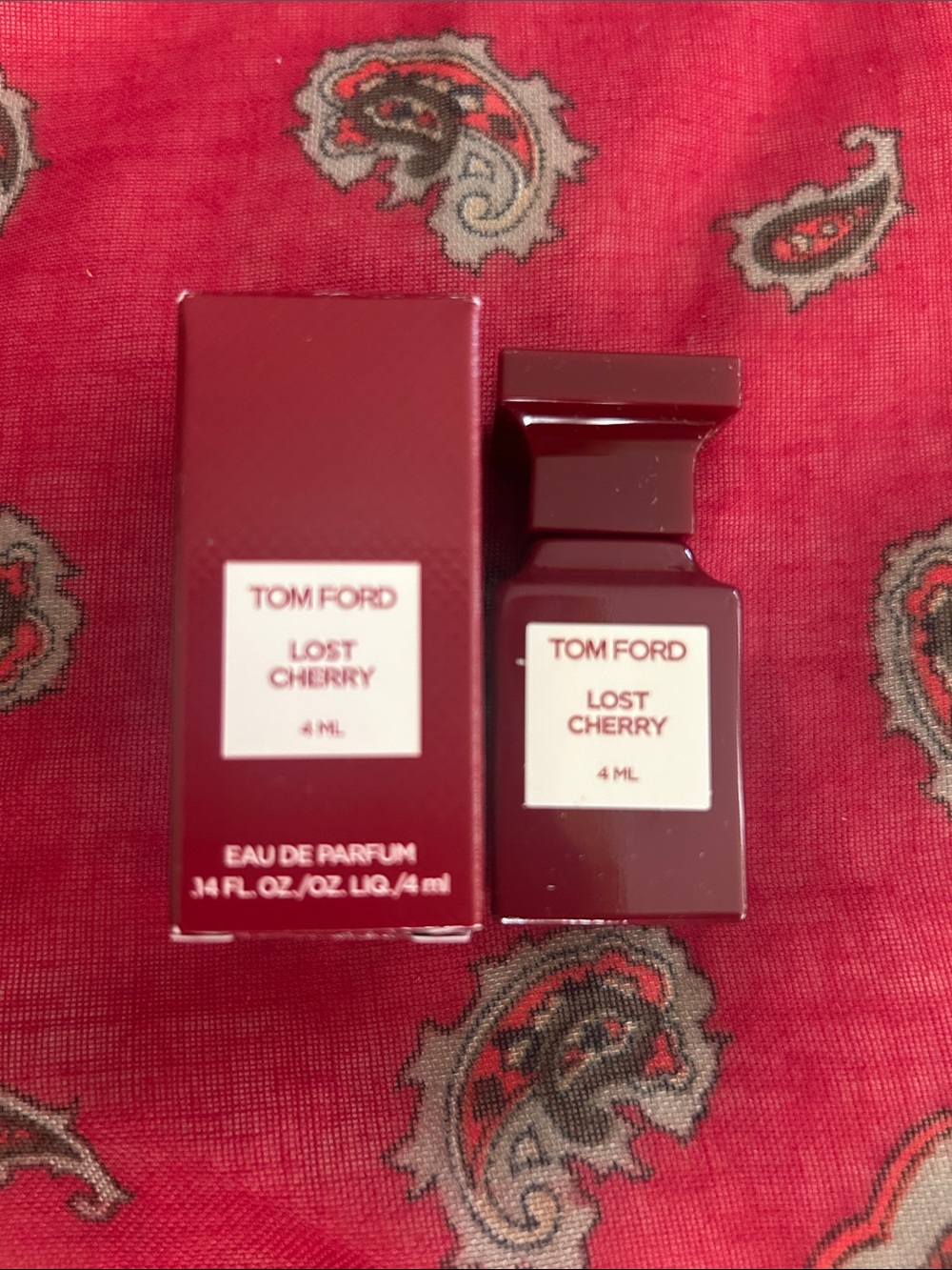 Tom Ford🍒1-Mini Lost Cherry EDP 4ml / Mini Glass Pour Bottle / Made in USA / NIB